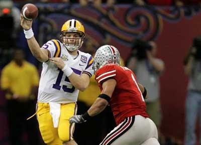 Matt Flynn on Lsu S Matt Flynn Throwing Against Ohio State